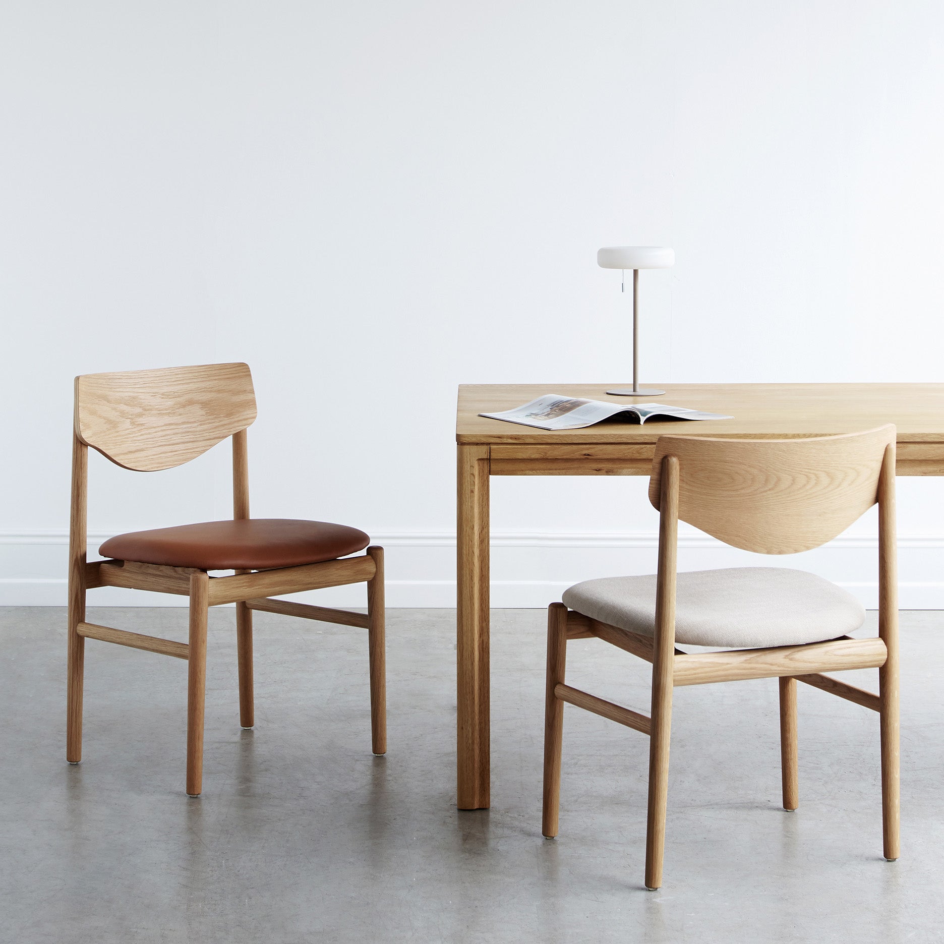 Celeste spisebordsstol u. armlæn - Læder